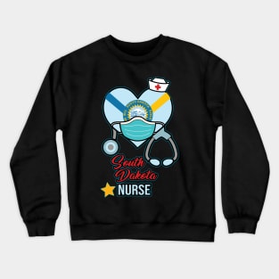 South Dakota Nurse - Love RN LPN CNA State Nursing Gift Crewneck Sweatshirt